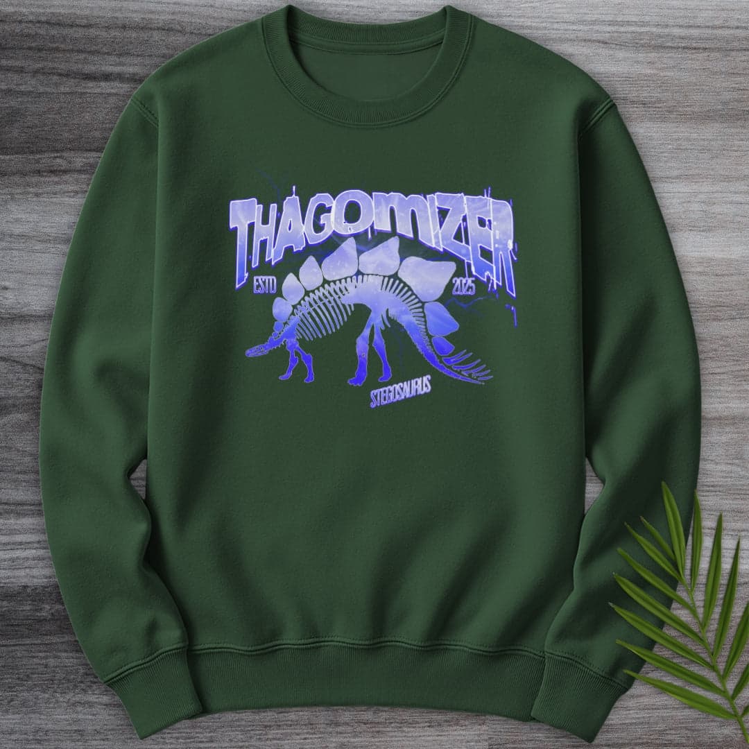Sweatshirt Forest Green / S Thagomizer Electro Stego Crewneck