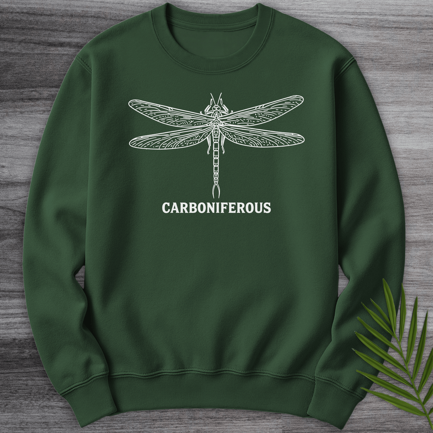 Sweatshirt Forest Green / S Vintage Dragonfly Carboniferous Crewneck