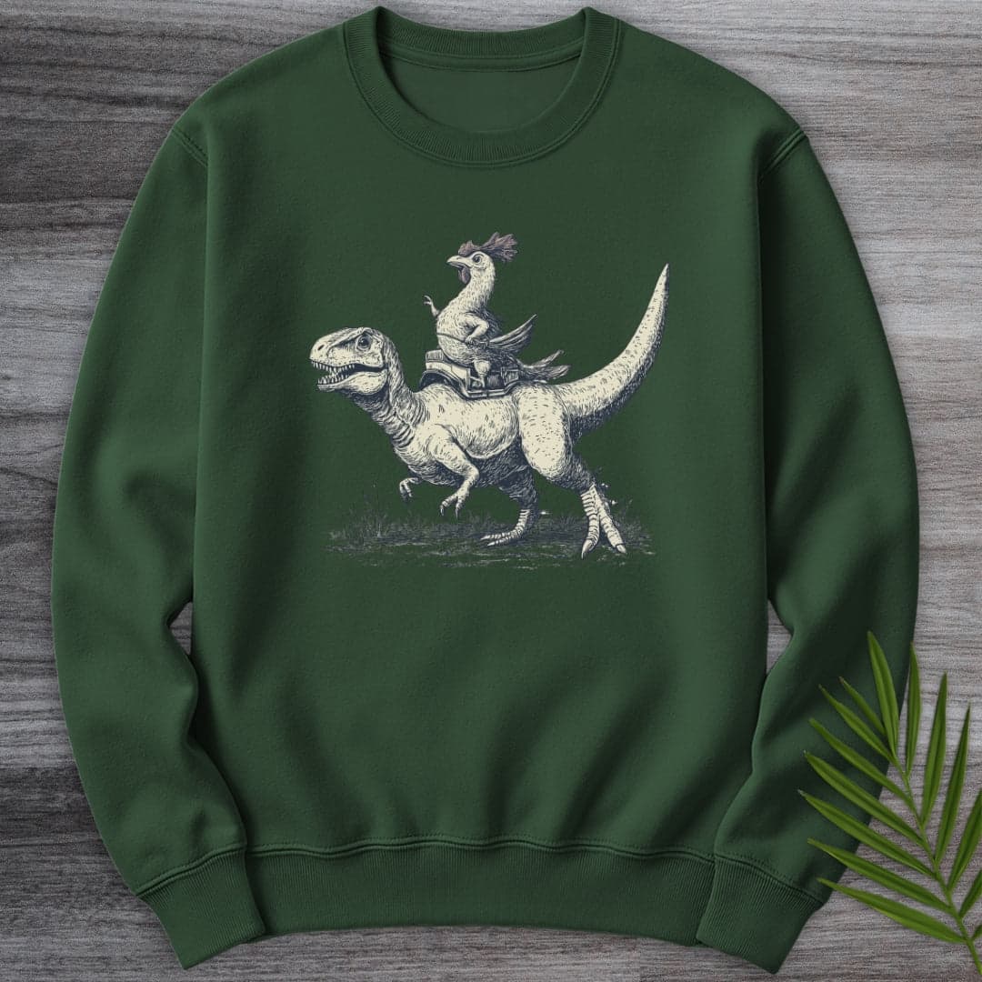 Sweatshirt Forest Green / S When Chickens Ruled Crewneck