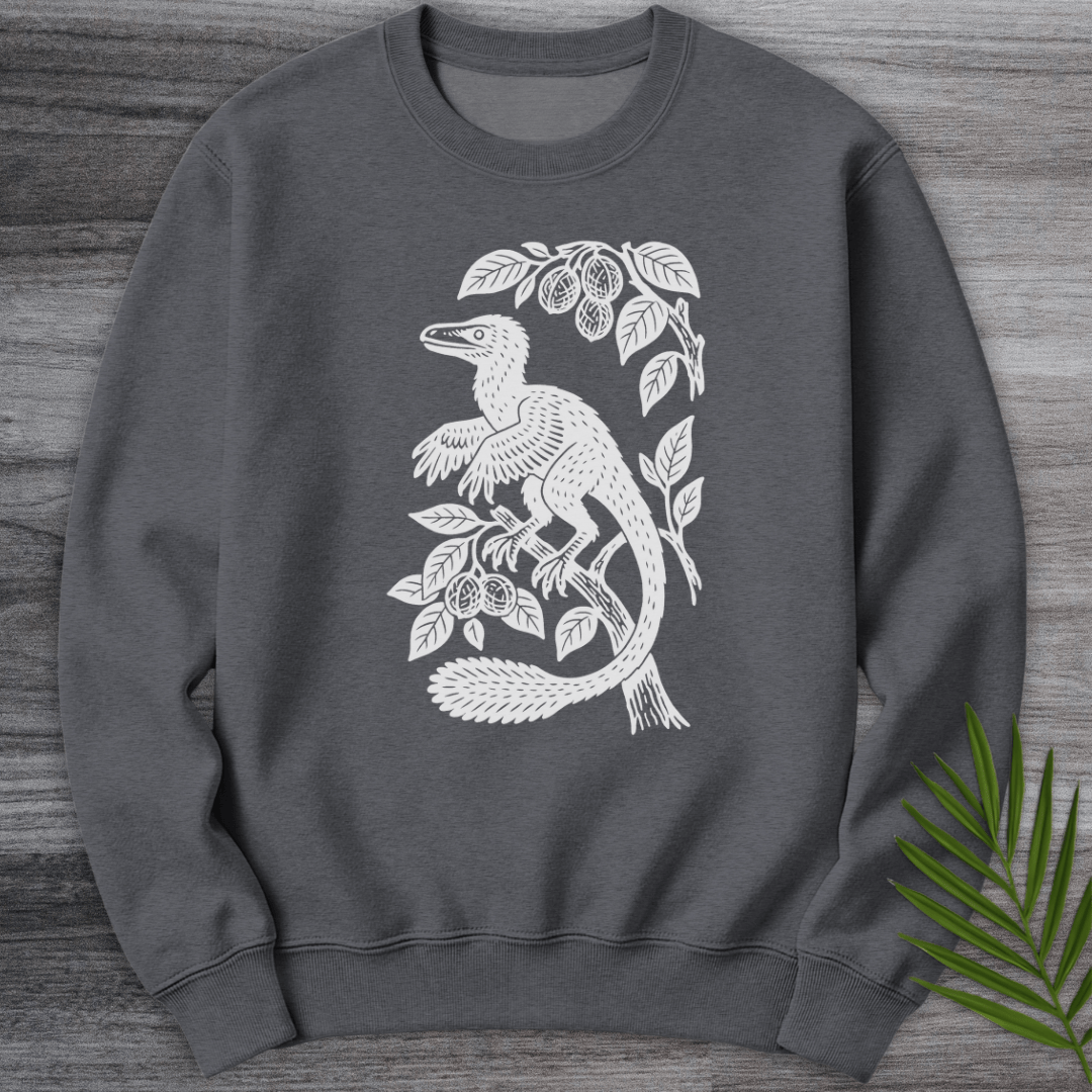 Sweatshirt Microraptor Among Leaves Crewneck