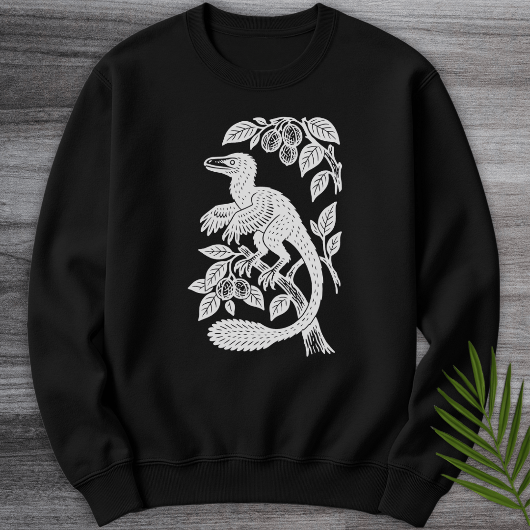 Sweatshirt Microraptor Among Leaves Crewneck