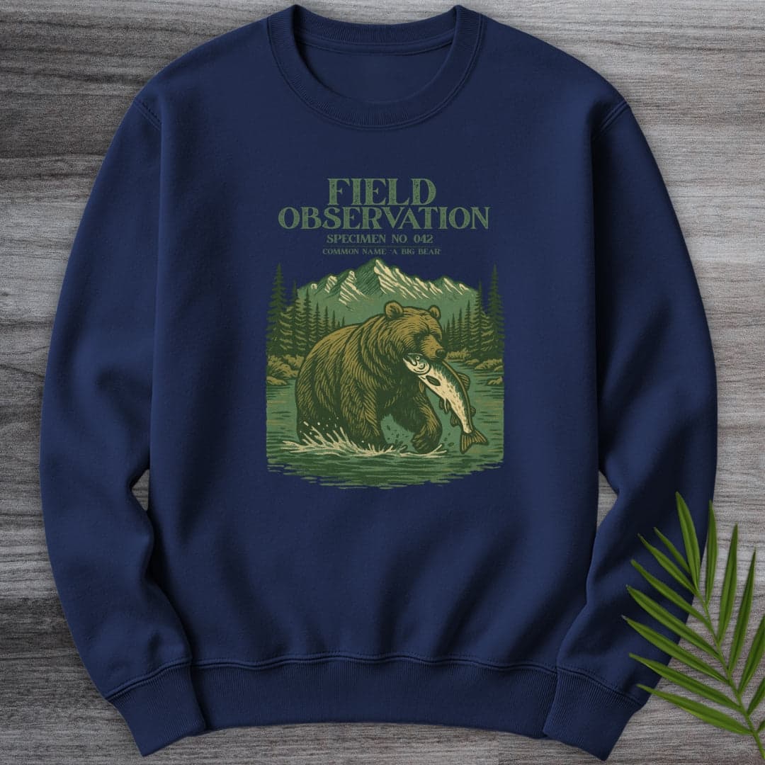 Sweatshirt Navy / S A Big Bear Observation Crewneck