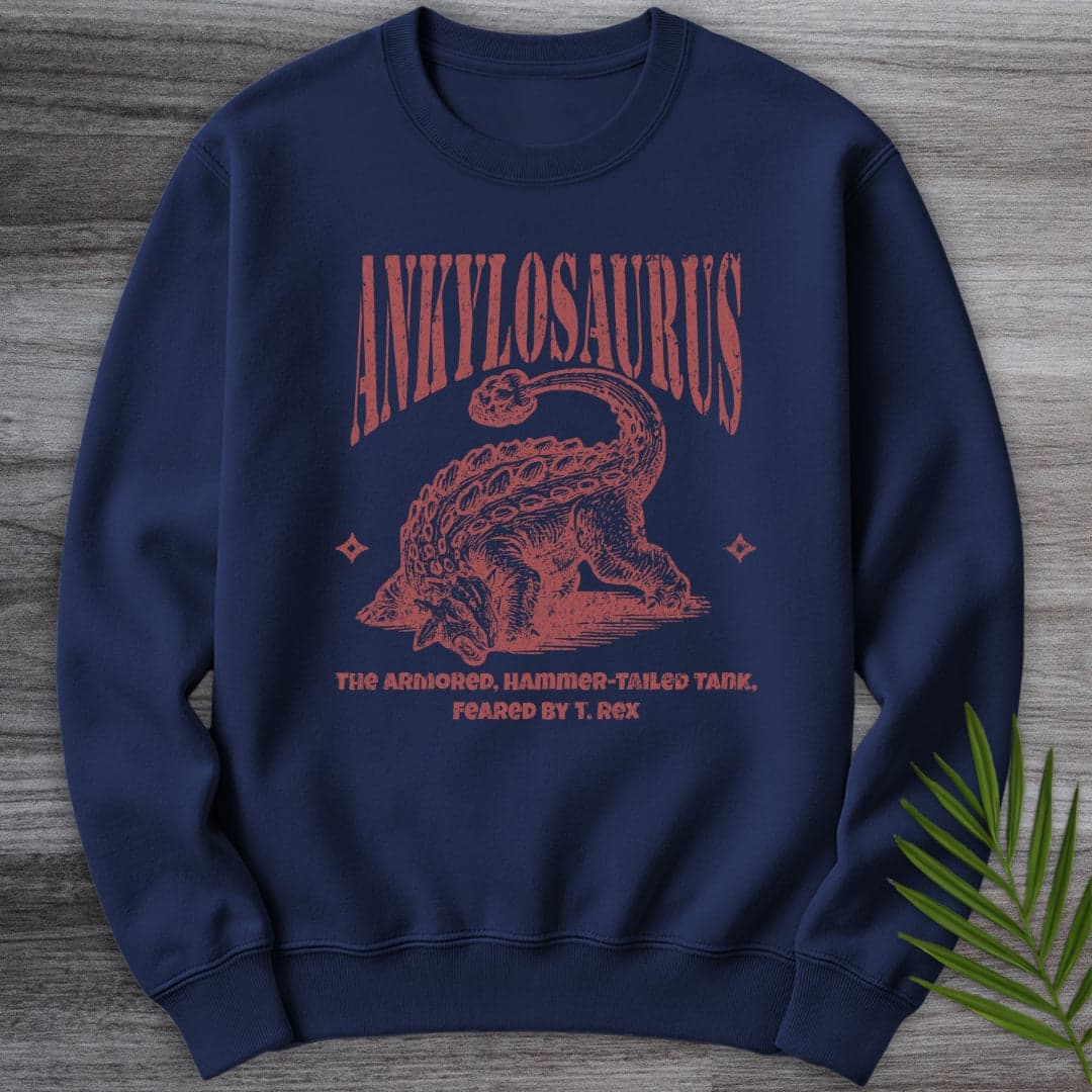 Sweatshirt Navy / S Ankylosaurus Hammer-Tailed Tank Crewneck