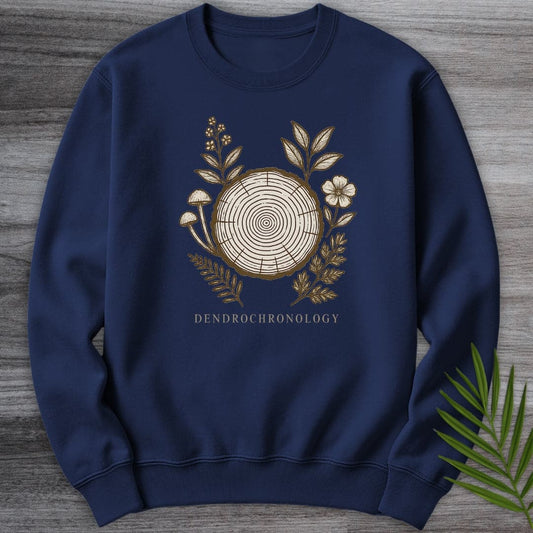 Sweatshirt Navy / S Dendrochronology Tree Ring Crewneck