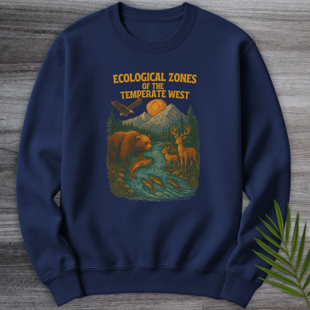 Sweatshirt Navy / S Ecological Zones of The West Crewneck