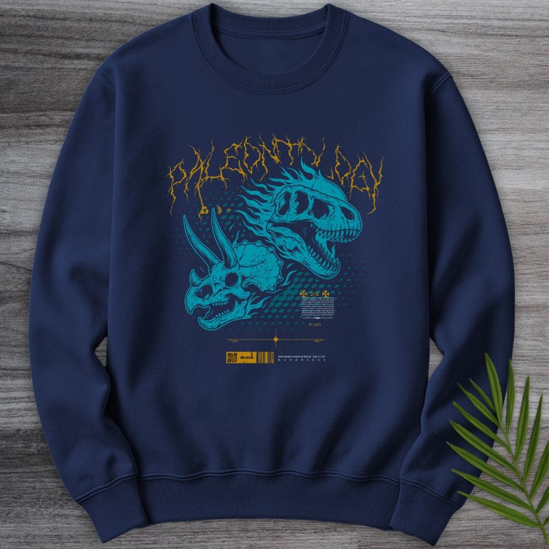 Sweatshirt Navy / S Hellfire Streetwear Paleontology Crewneck