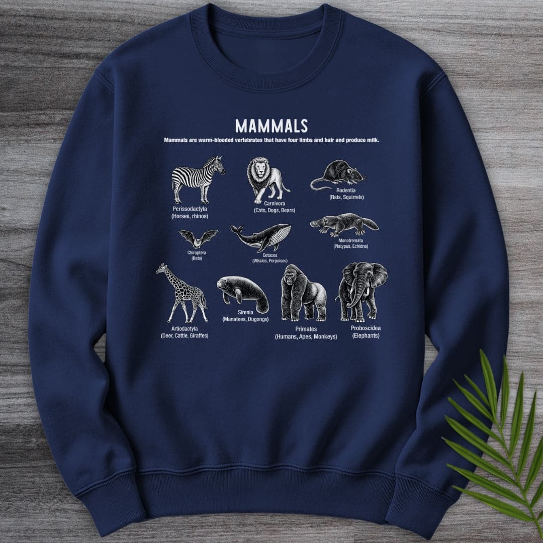 Sweatshirt Navy / S Mammals Education Crewneck