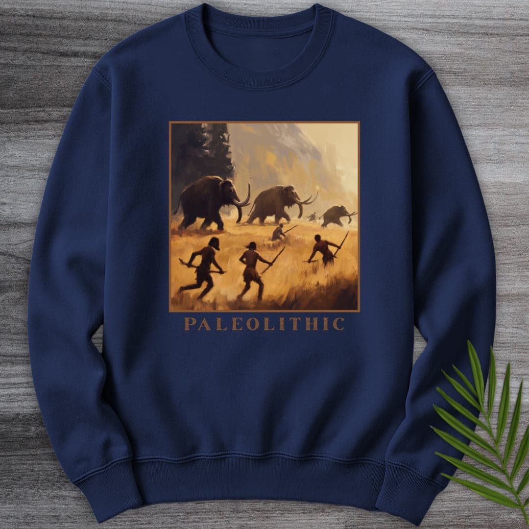 Sweatshirt Navy / S Paleolithic Mammoth Hunters Crewneck