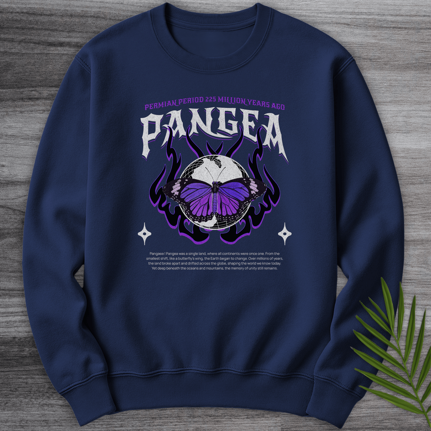 Sweatshirt Navy / S Pangea Butterfly Effect Crewneck