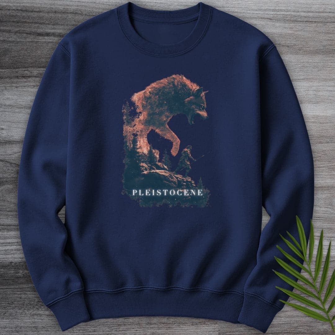 Sweatshirt Navy / S Pleistocene Dire Wolf Spirit Crewneck