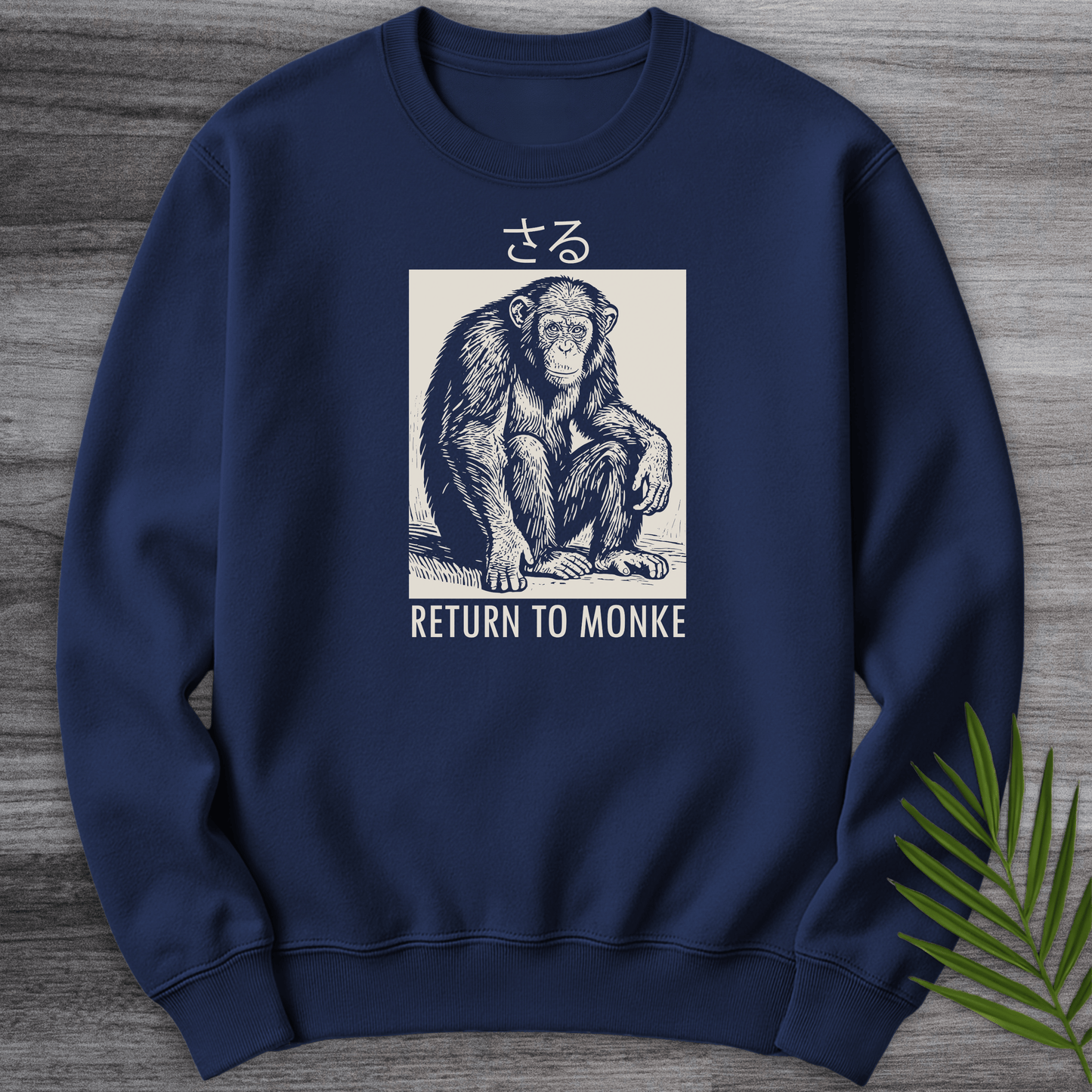 Sweatshirt Navy / S Return to Monke (Saru) Crewneck
