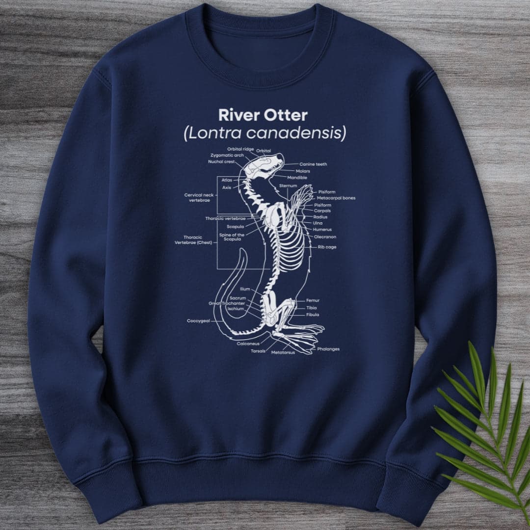 Sweatshirt Navy / S River Otter Anatomy Crewneck