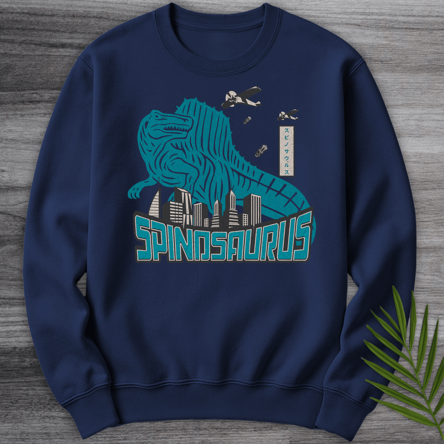Sweatshirt Navy / S Spino Attack_Vintage Japanese Crewneck