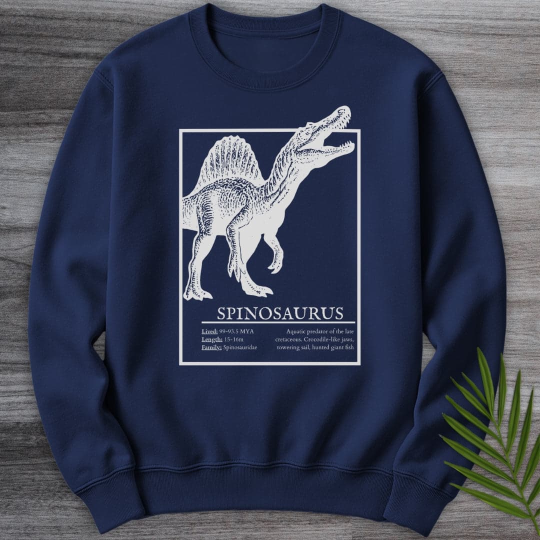 Sweatshirt Navy / S Spinosaurus Sail-Backed Hunter Crewneck