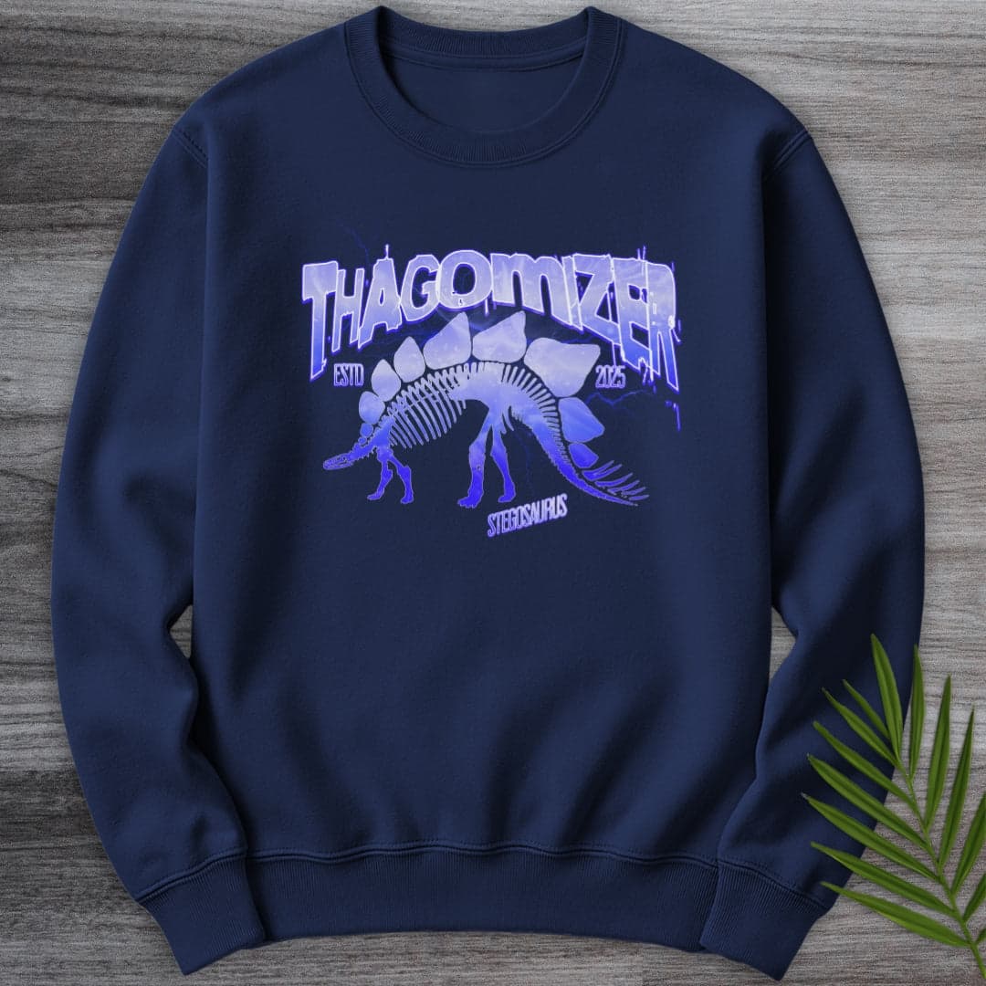 Sweatshirt Navy / S Thagomizer Electro Stego Crewneck