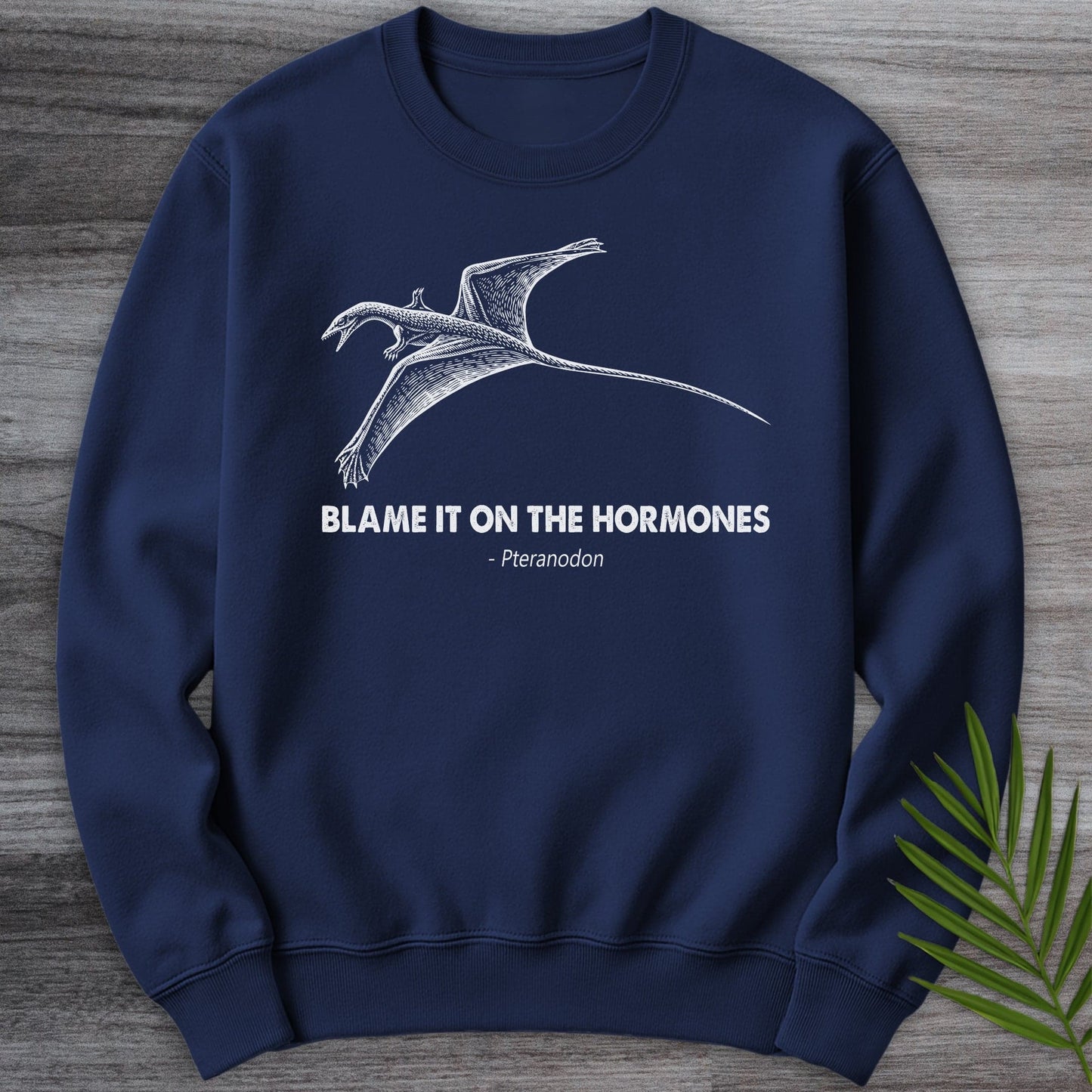 Sweatshirt Navy / S The Hormonal Pteranodon Crewneck