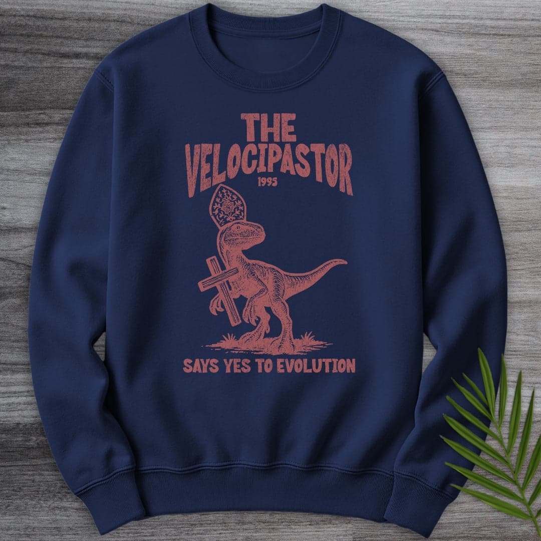 Sweatshirt Navy / S Velocipastor Evolution Teachings Crewneck