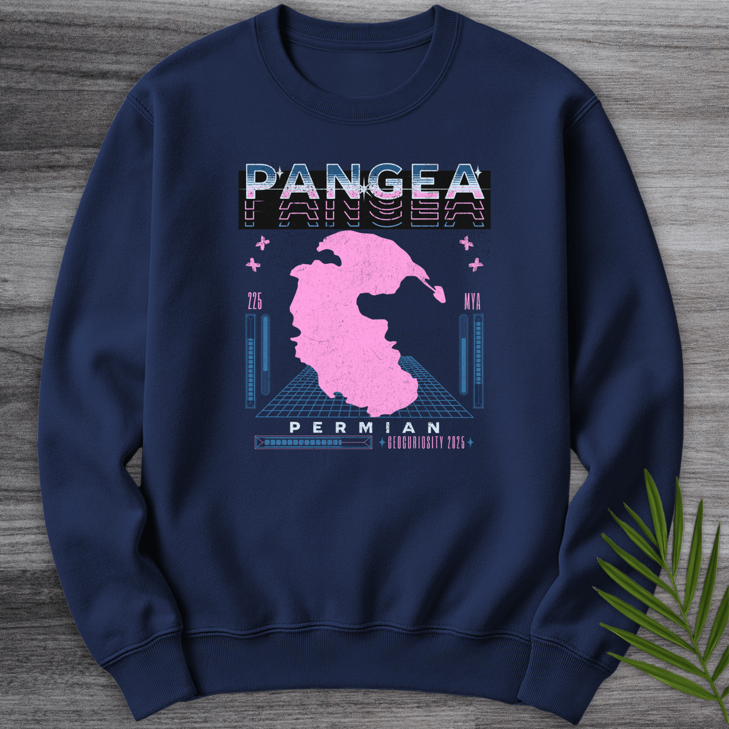 Sweatshirt Navy / S Vintage Cyber Pangea Streetwear Crewneck