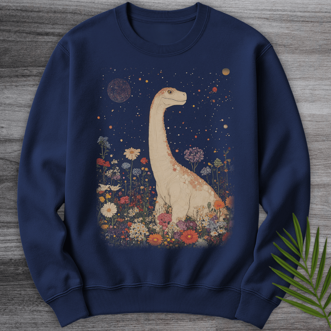 Sweatshirt Navy / S Vintage Floral Longneck Crewneck