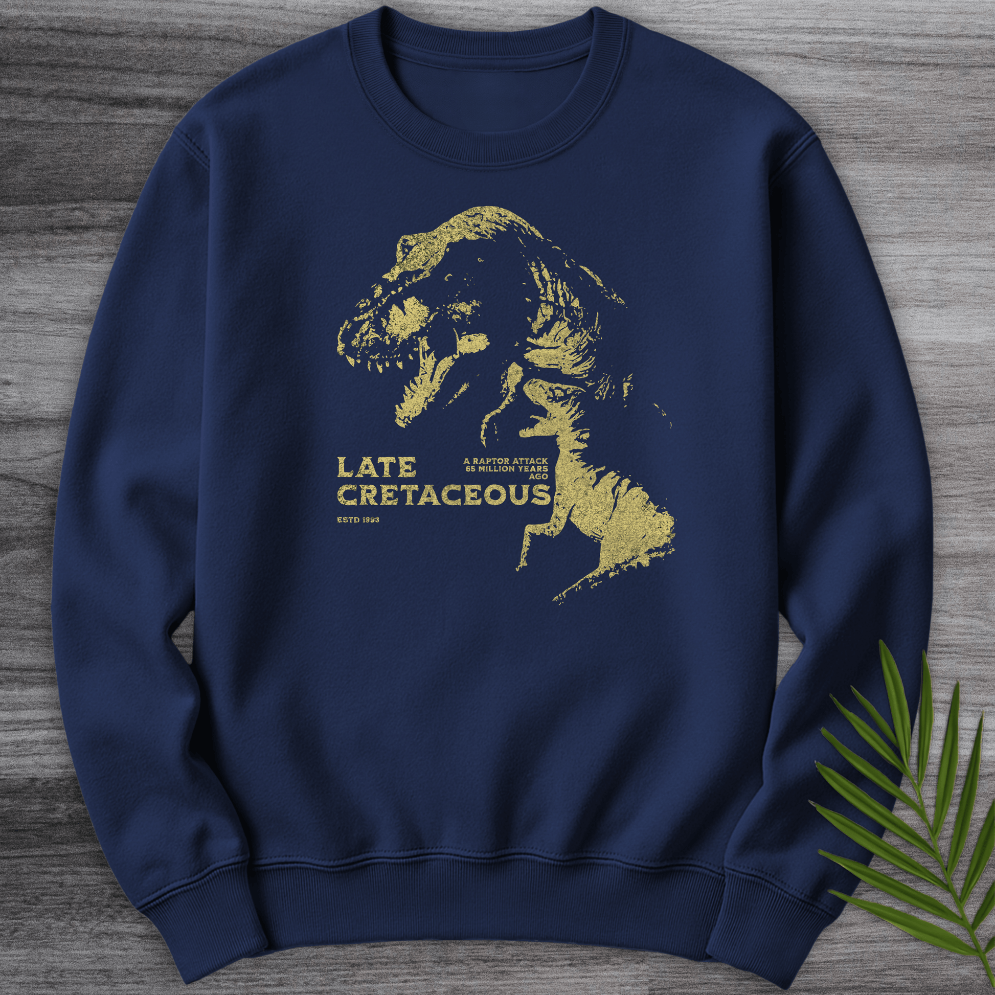 Sweatshirt Navy / S Vintage Raptor Attack Crewneck