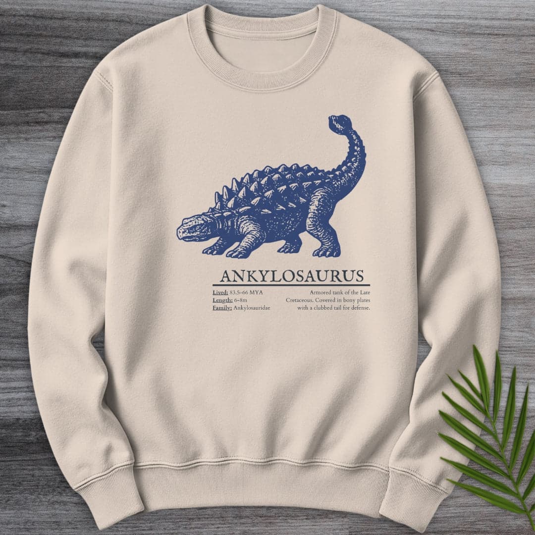 Sweatshirt Sand / S Ankylosaurus Armored Earth Beast Crewneck