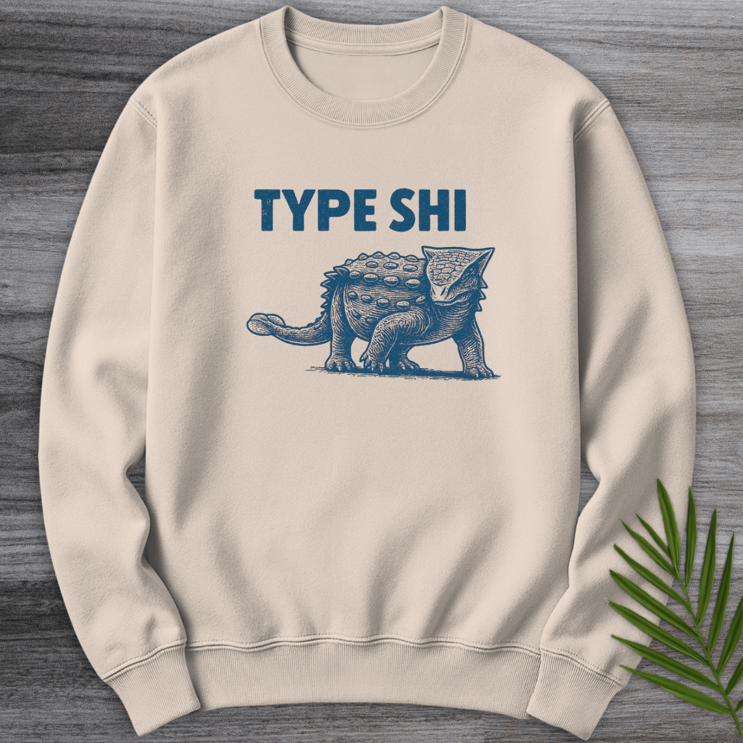 Sweatshirt Sand / S Anodontosaurus Type Shi Crewneck