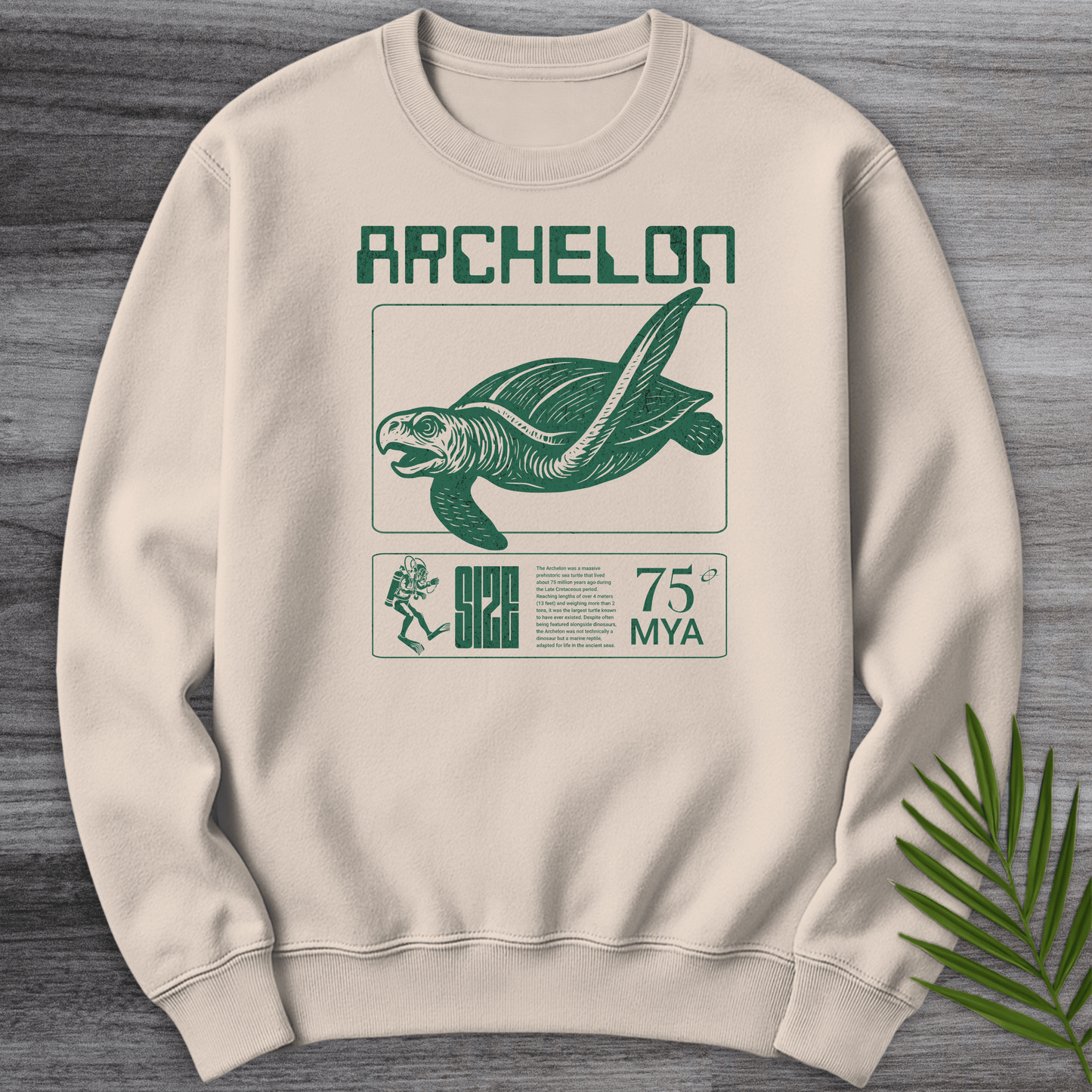 Sweatshirt Sand / S Archelon Ruling Turtle Crewneck