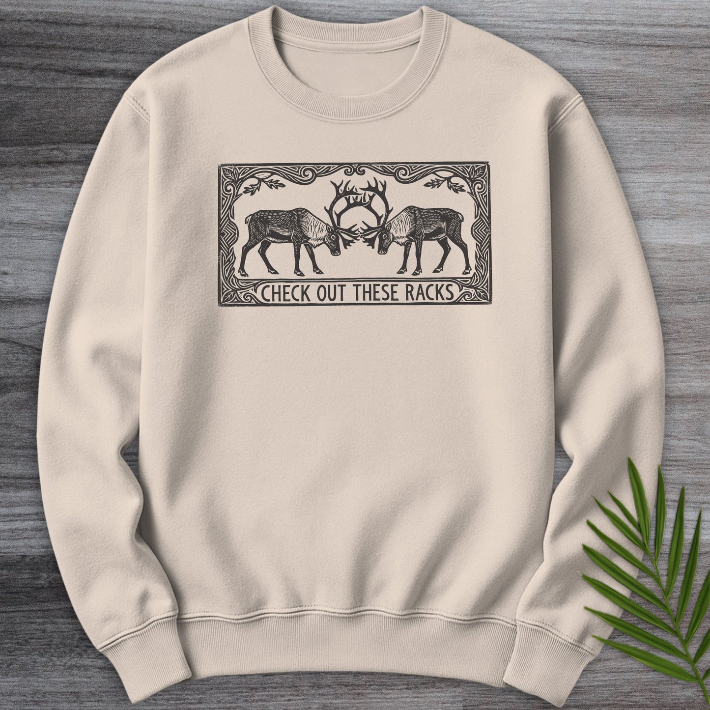 Sweatshirt Sand / S Check Out These Racks Crewneck