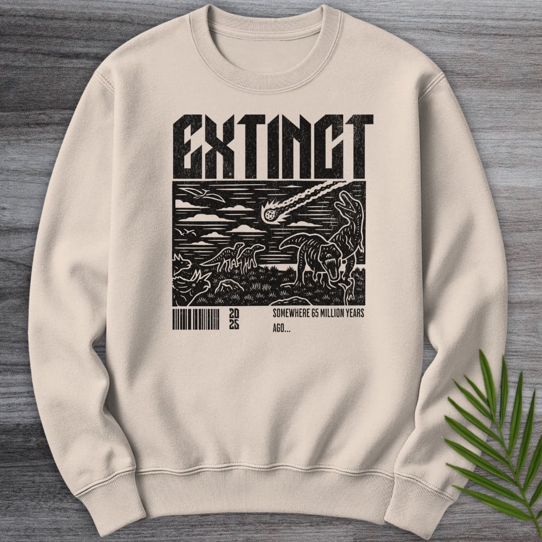 Sweatshirt Sand / S Distressed Extinction 65 MYA Crewneck