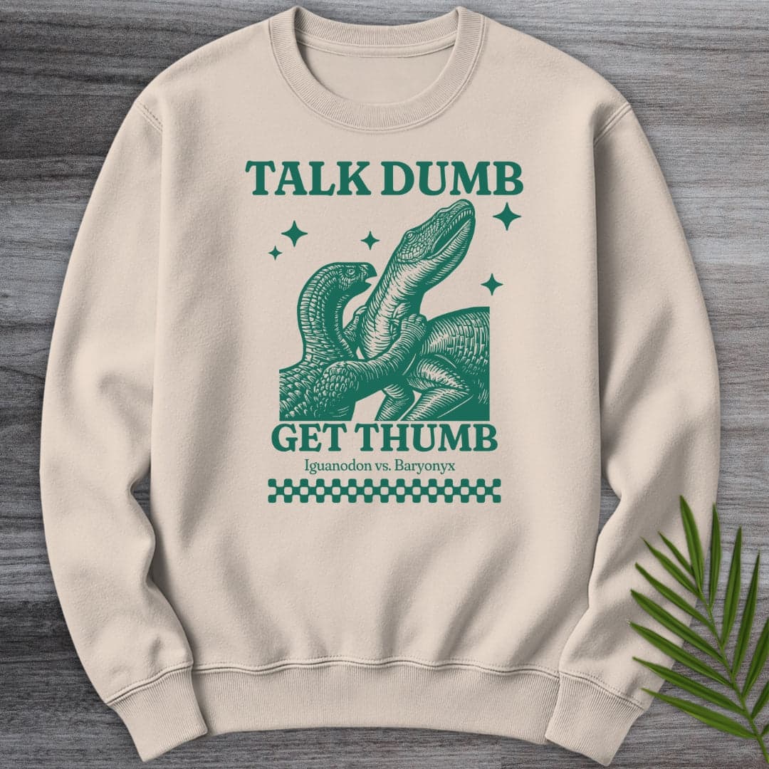 Sweatshirt Sand / S Early Cretaceous Thumbs Crewneck