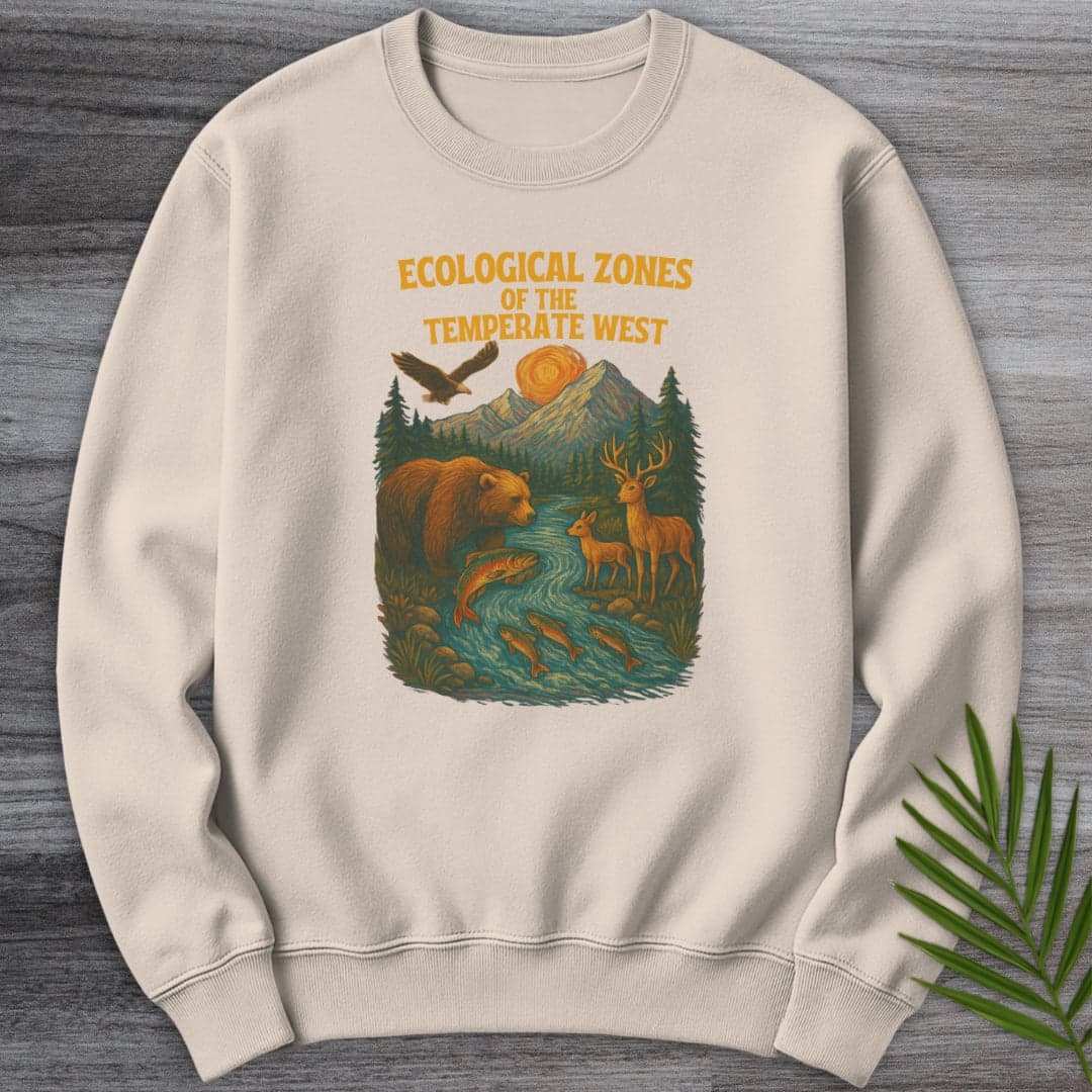 Sweatshirt Sand / S Ecological Zones of The West Crewneck