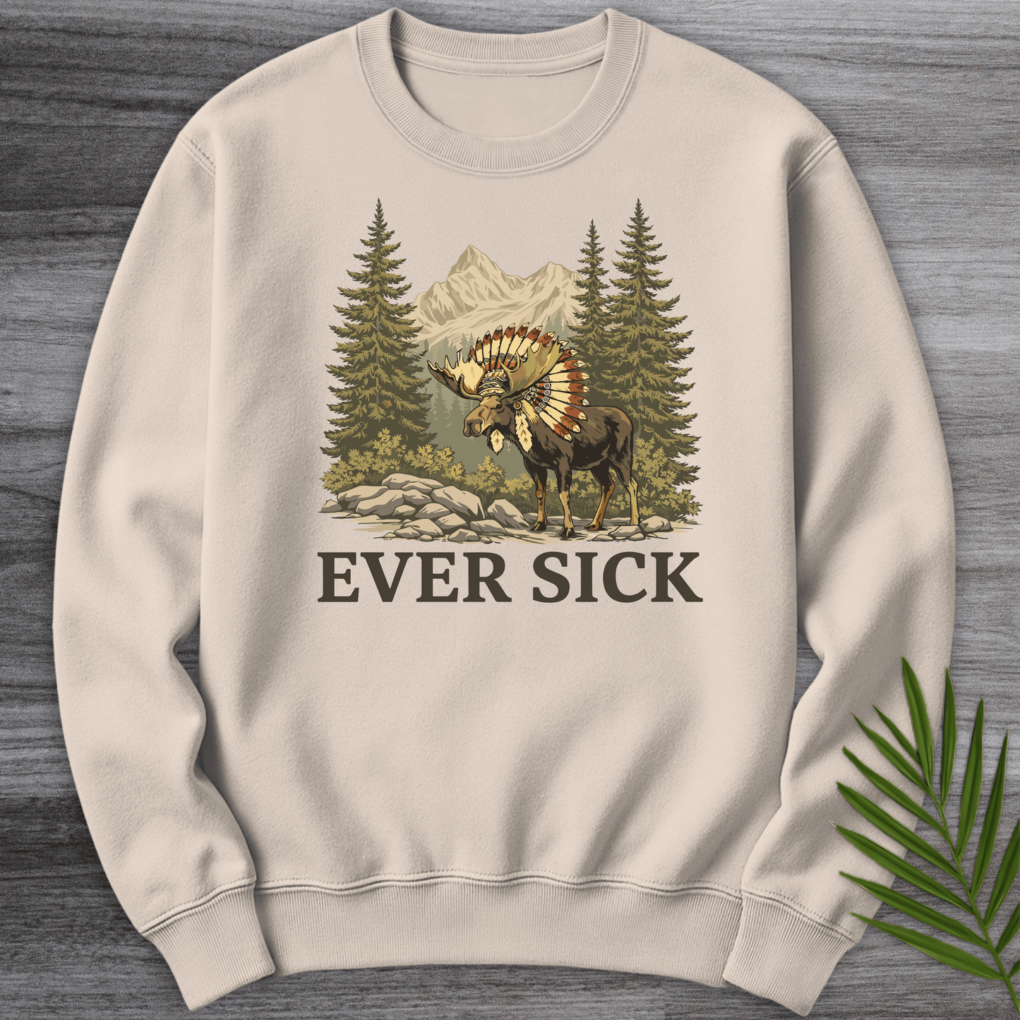 Sweatshirt Sand / S Ever Sick Crewneck