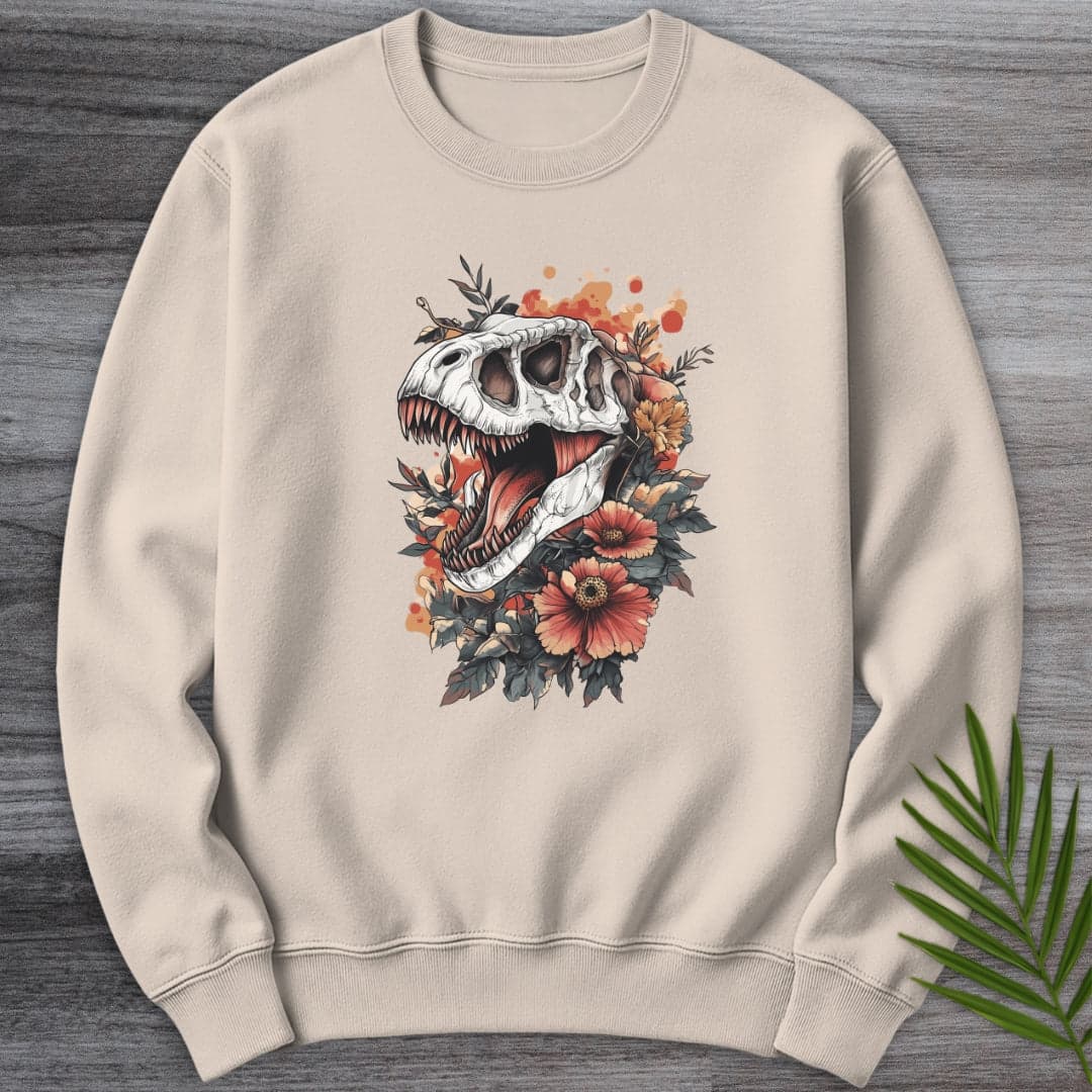 Sweatshirt Sand / S Floral Fossil Fury Crewneck