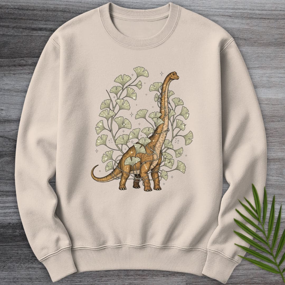 Sweatshirt Sand / S Ginko Wrapped Brachiosaurus Crewneck