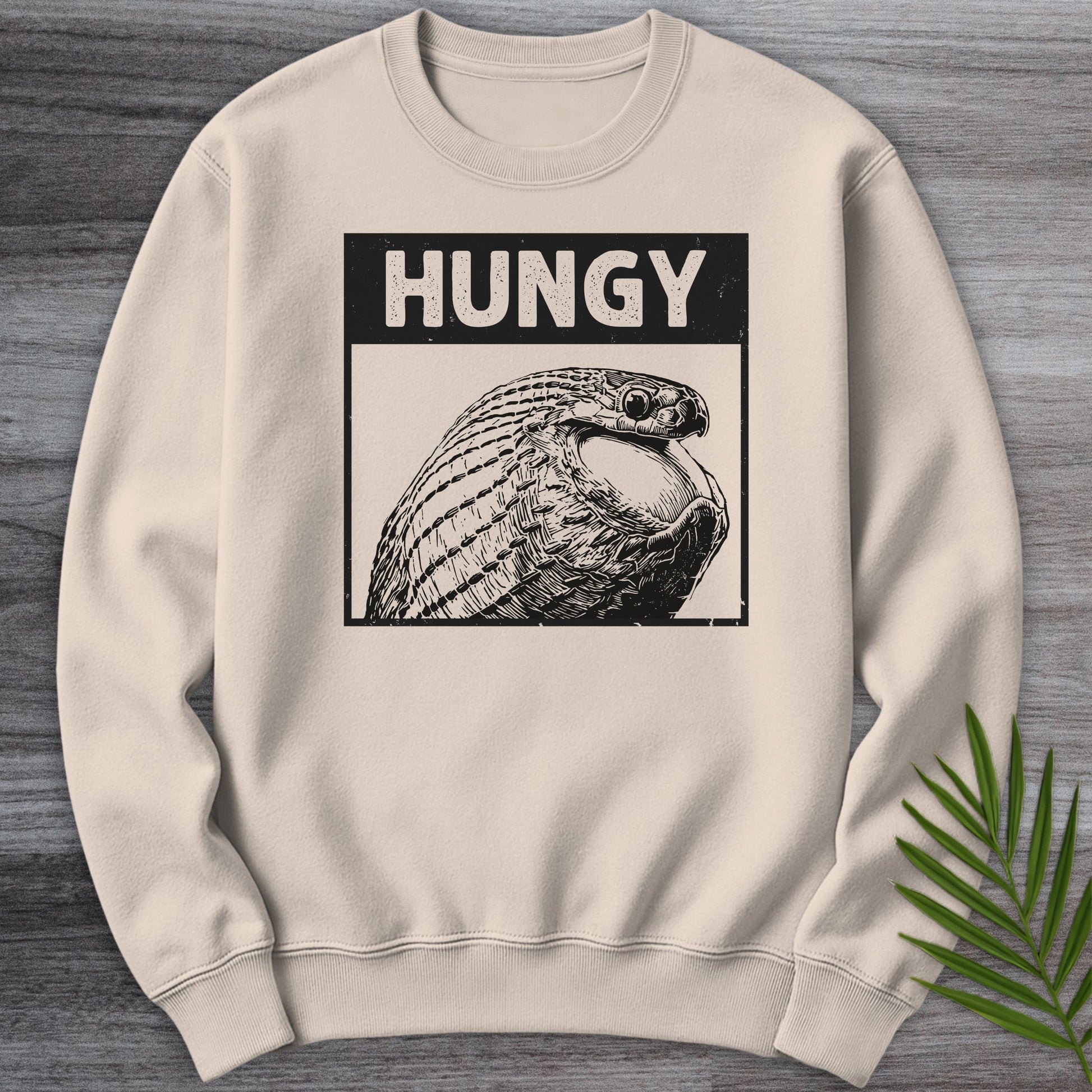 Sweatshirt Sand / S Hungy Crewneck
