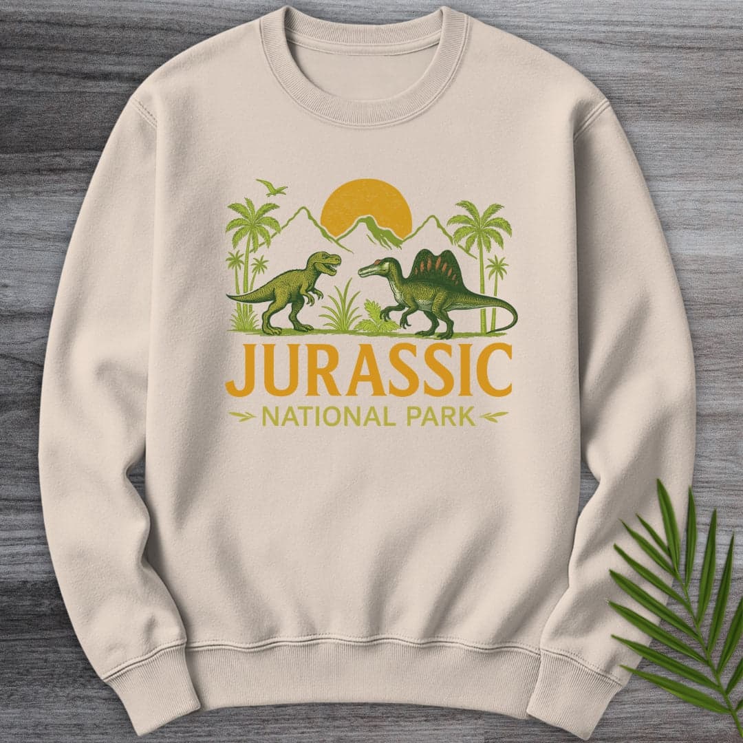 Sweatshirt Sand / S Jurassic National Park Crewneck