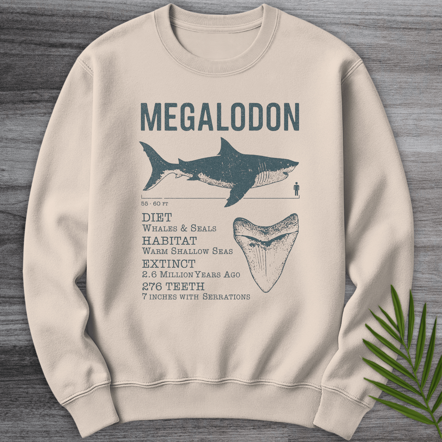 Sweatshirt Sand / S Megalodon: Leviathan of the Shallows Crewneck