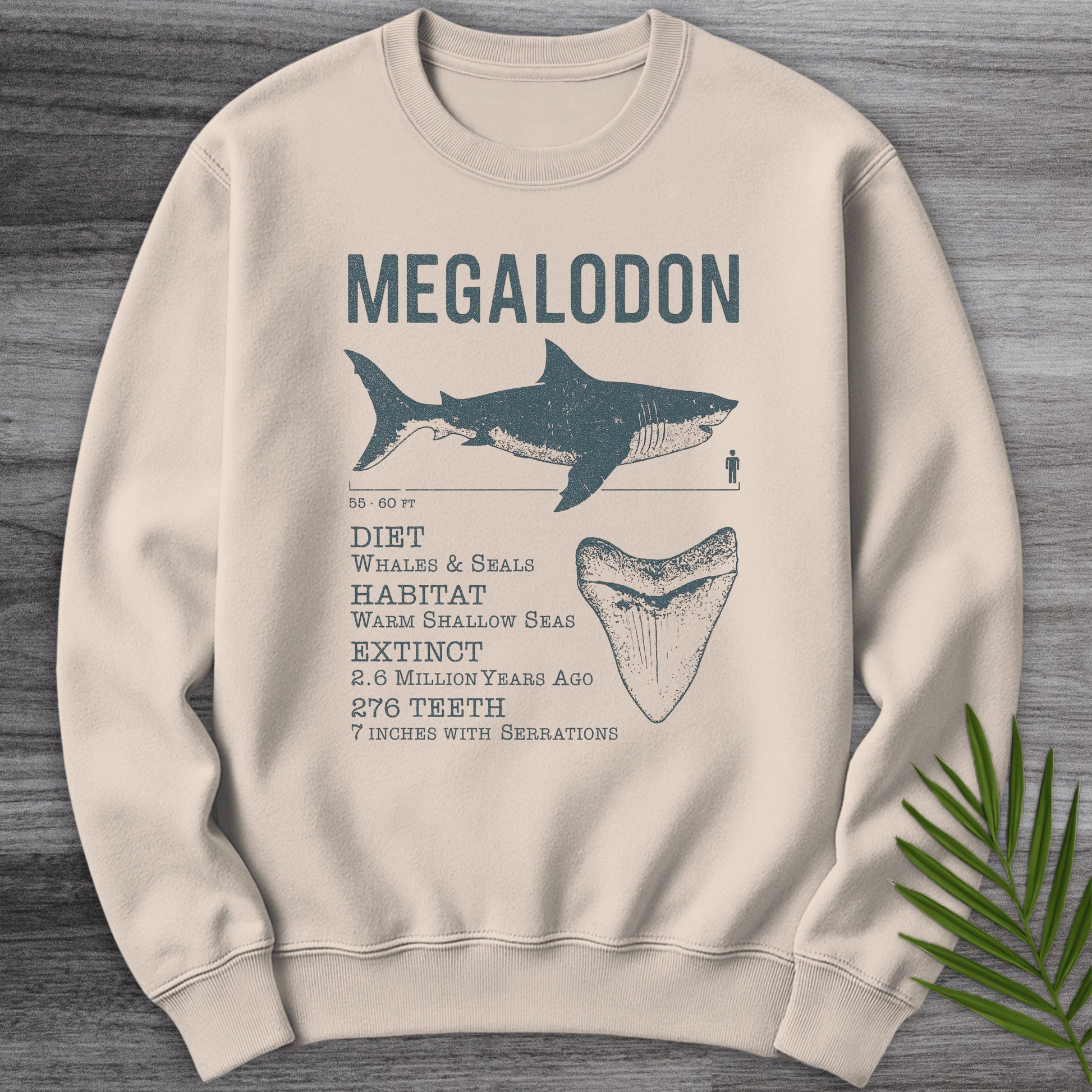 Sweatshirt Sand / S Megalodon: Leviathan of the Shallows Crewneck