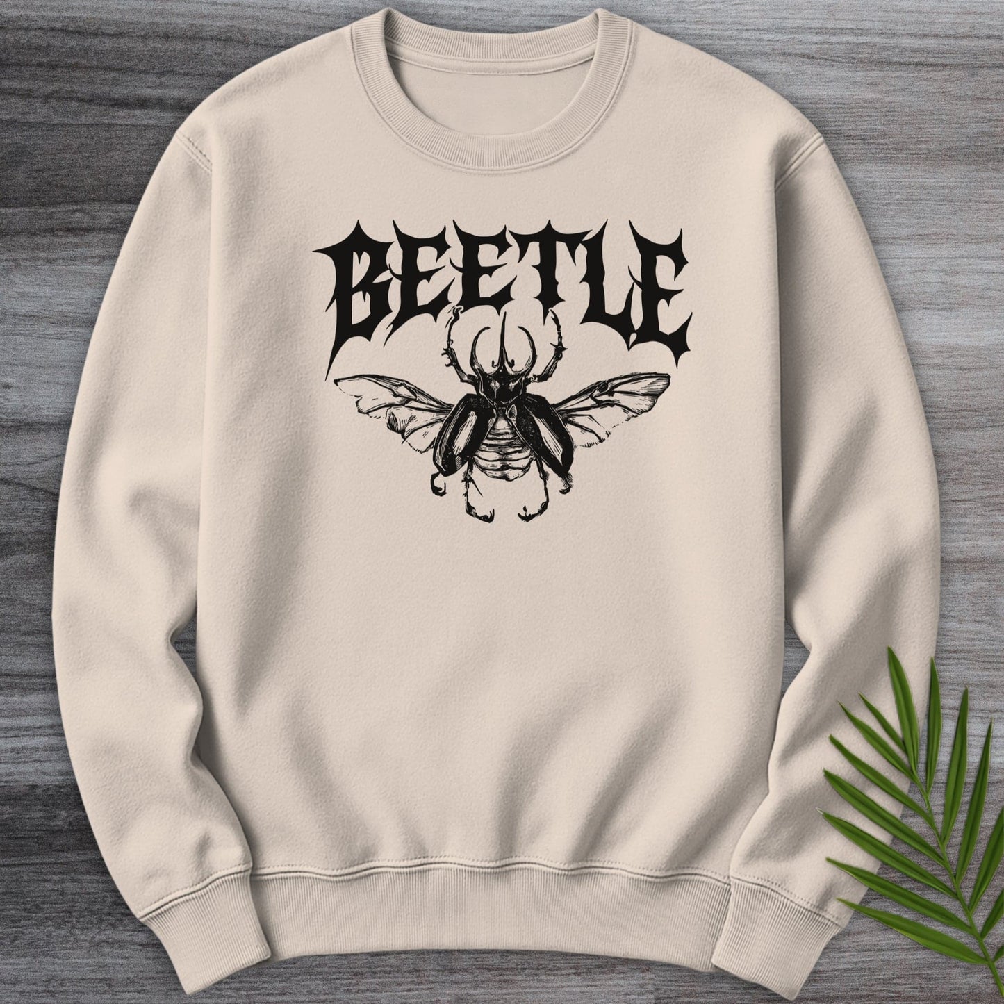 Sweatshirt Sand / S Metal Open Winged Beetle Crewneck