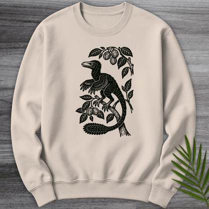 Sweatshirt Sand / S Microraptor Among Leaves Crewneck