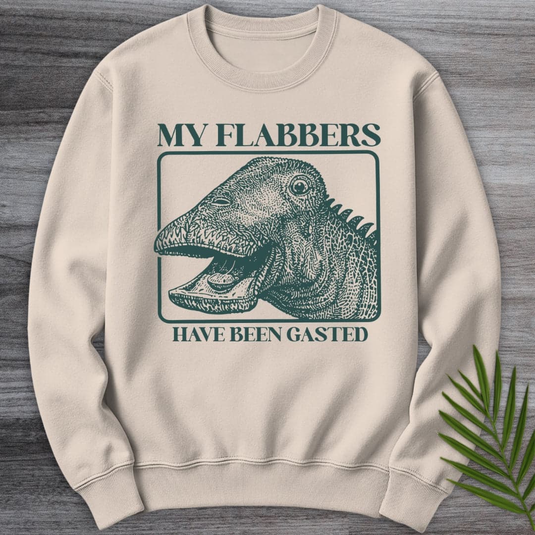 Sweatshirt Sand / S Nigersaurus is Flabbergasted Crewneck