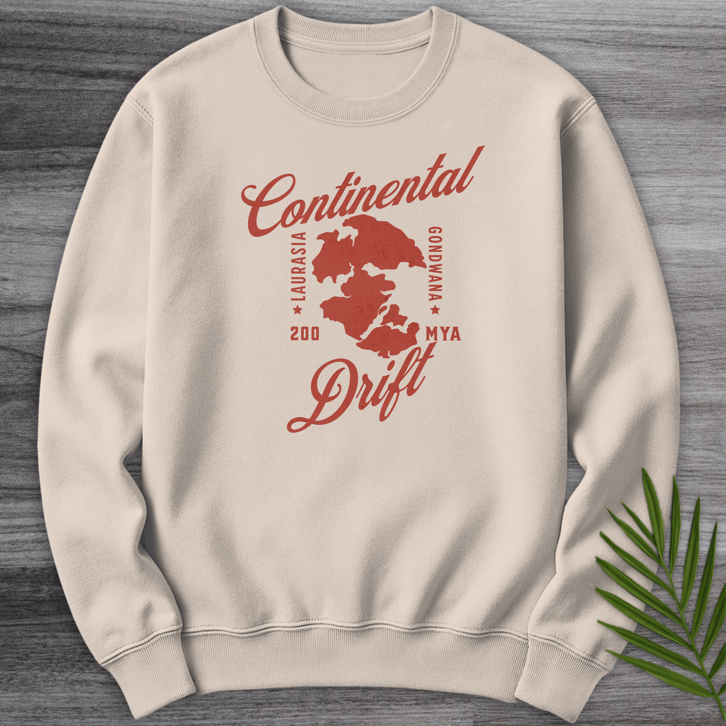 Sweatshirt Sand / S Old-time Continental Drift Crewneck