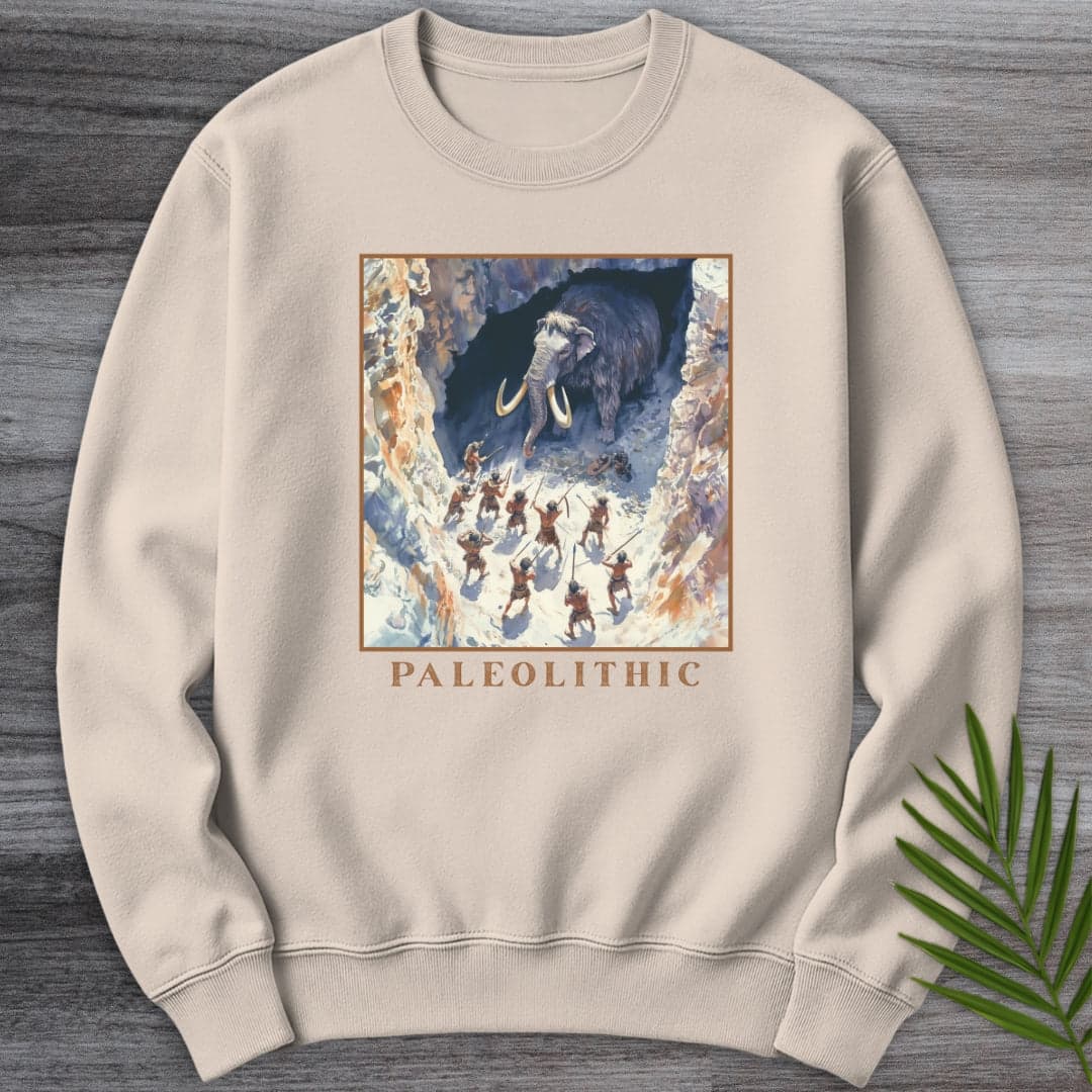 Sweatshirt Sand / S Paleolithic Cave Hunting Crewneck