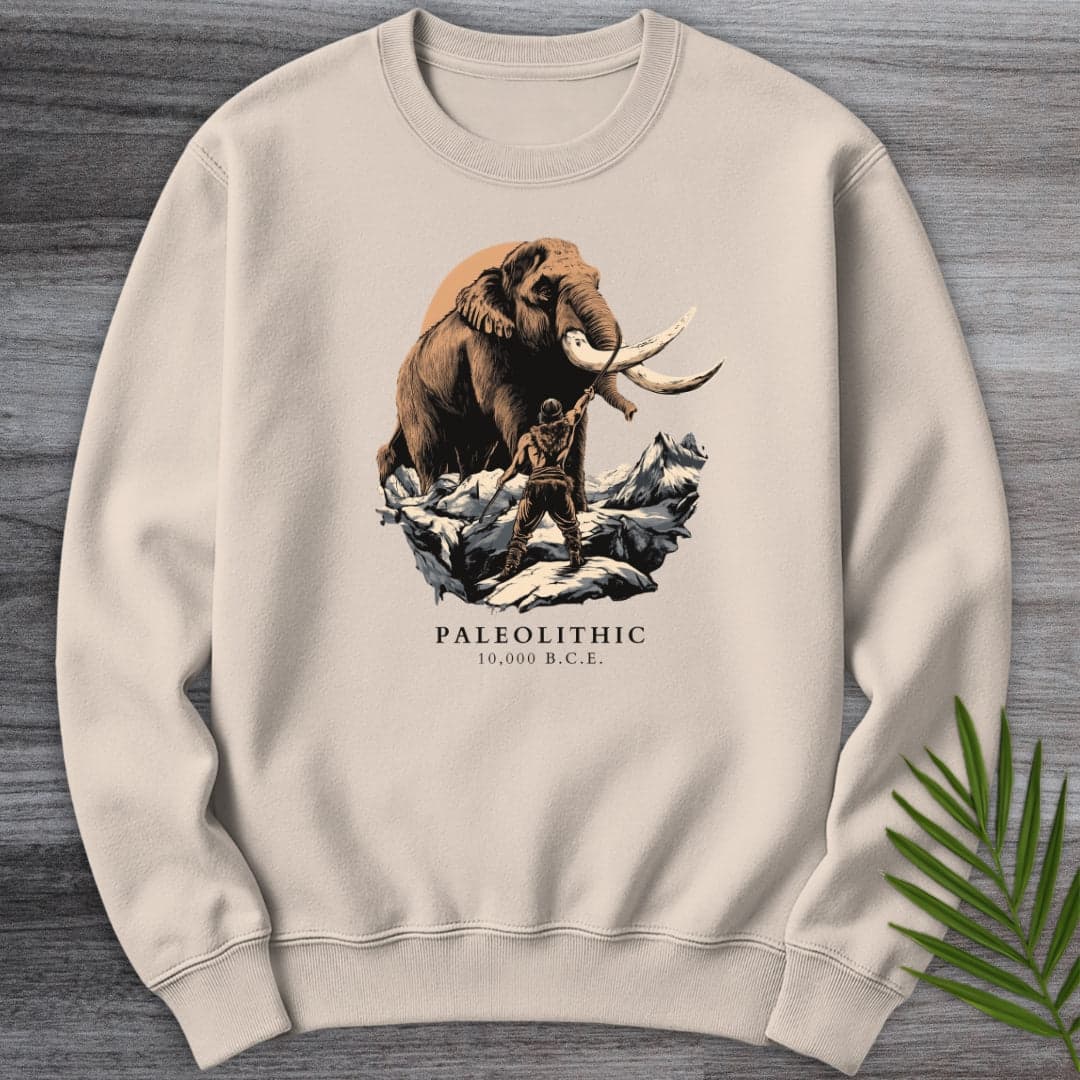 Sweatshirt Sand / S Paleolithic Mammoth BCE Crewneck