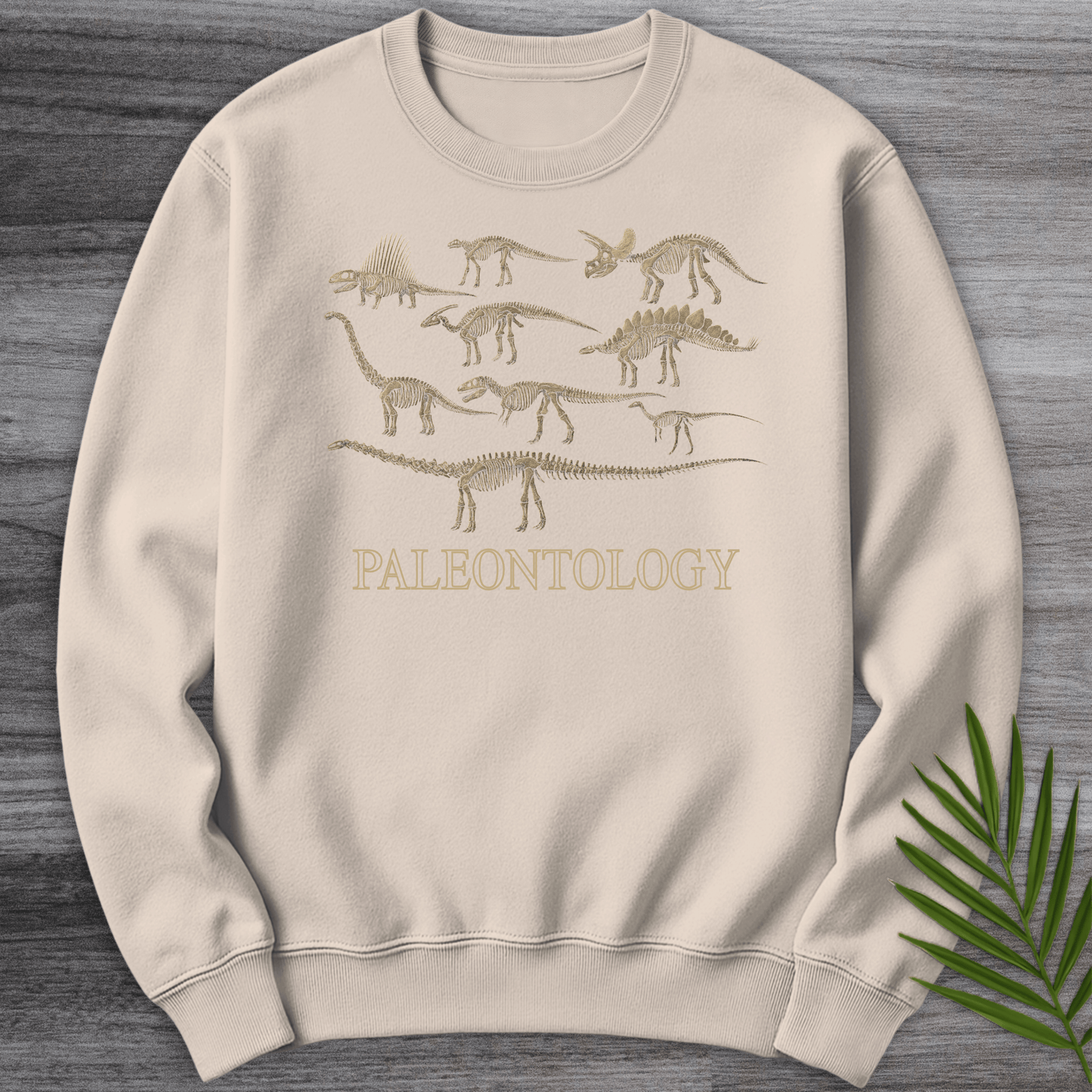 Sweatshirt Sand / S Paleontology A Gallery in Bone Crewneck