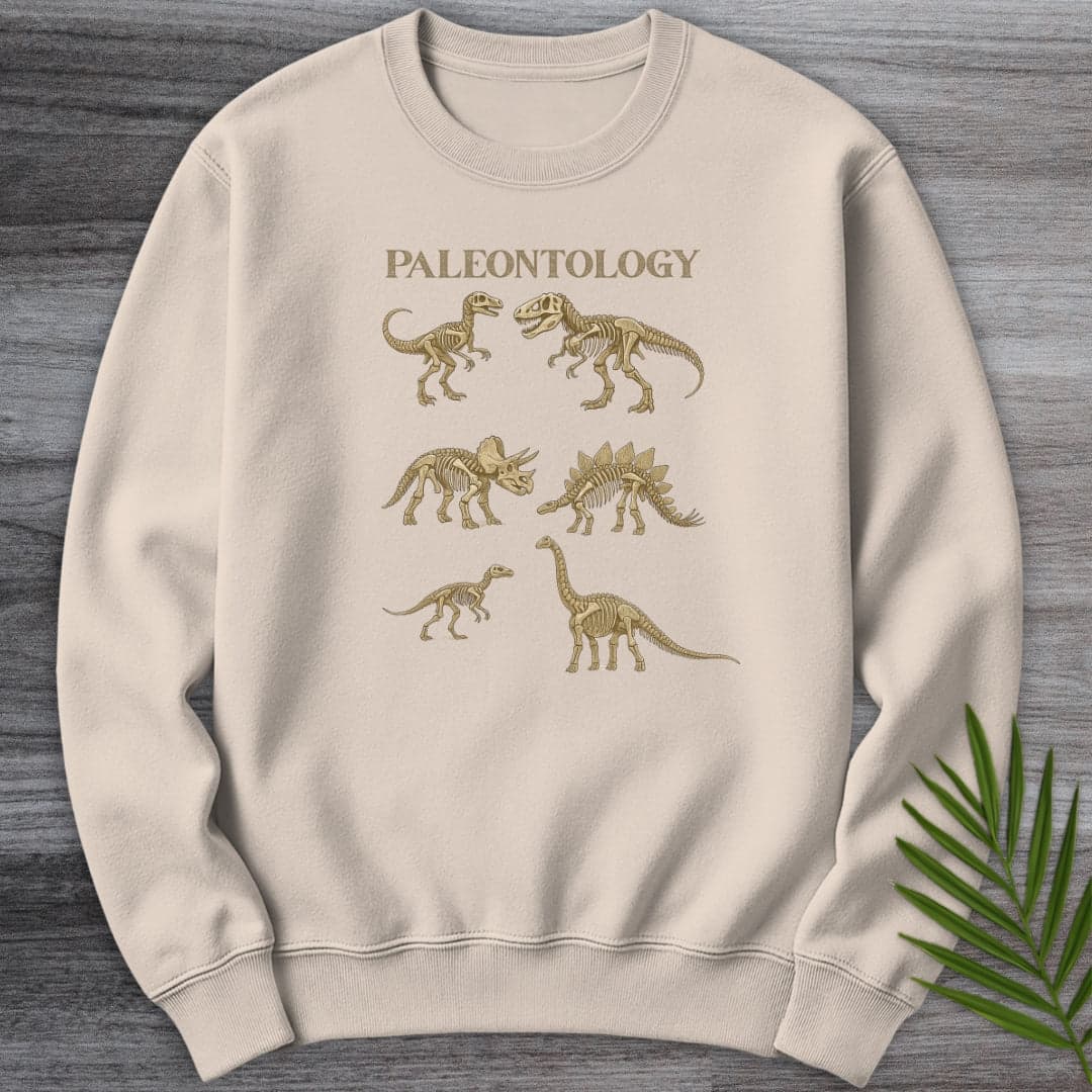 Sweatshirt Sand / S Paleontology Vintage Fossils Crewneck