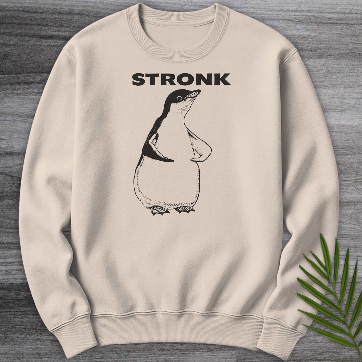 Sweatshirt Sand / S Penguin Stronk Crewneck