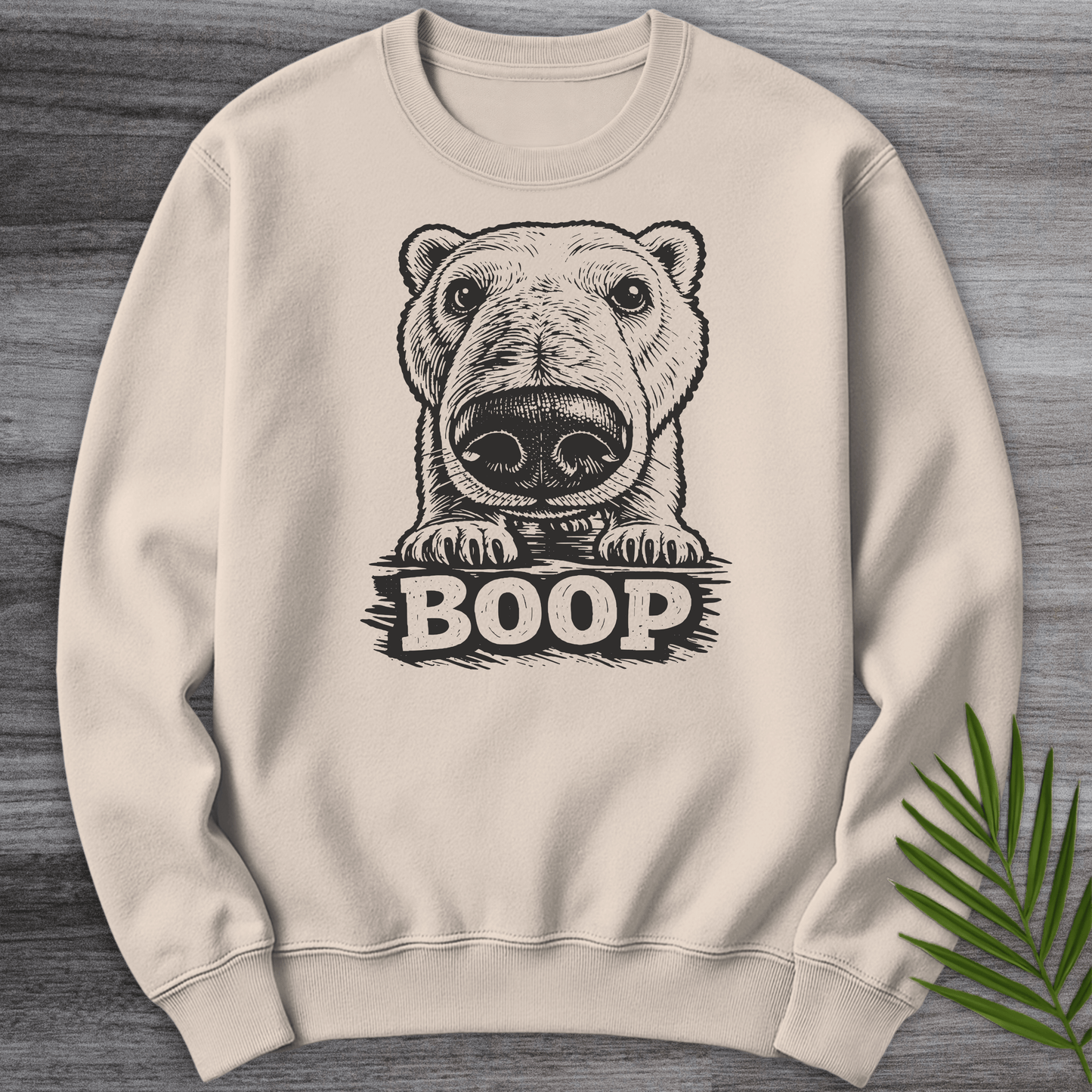 Sweatshirt Sand / S Polar Bear Boop Crewneck