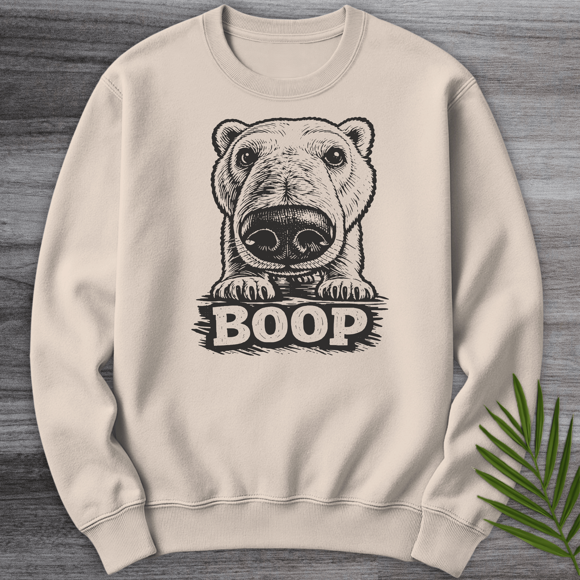 Sweatshirt Sand / S Polar Bear Boop Crewneck