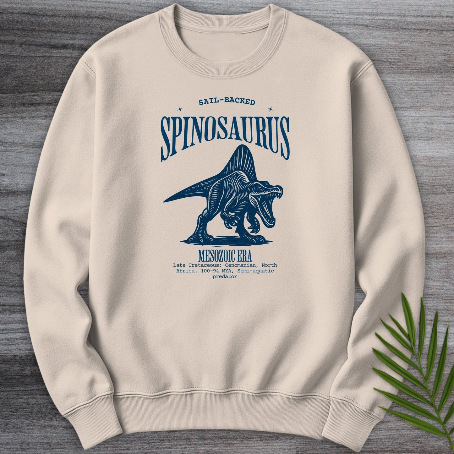 Sweatshirt Sand / S Sailback Spinosaurus Classic Crewneck